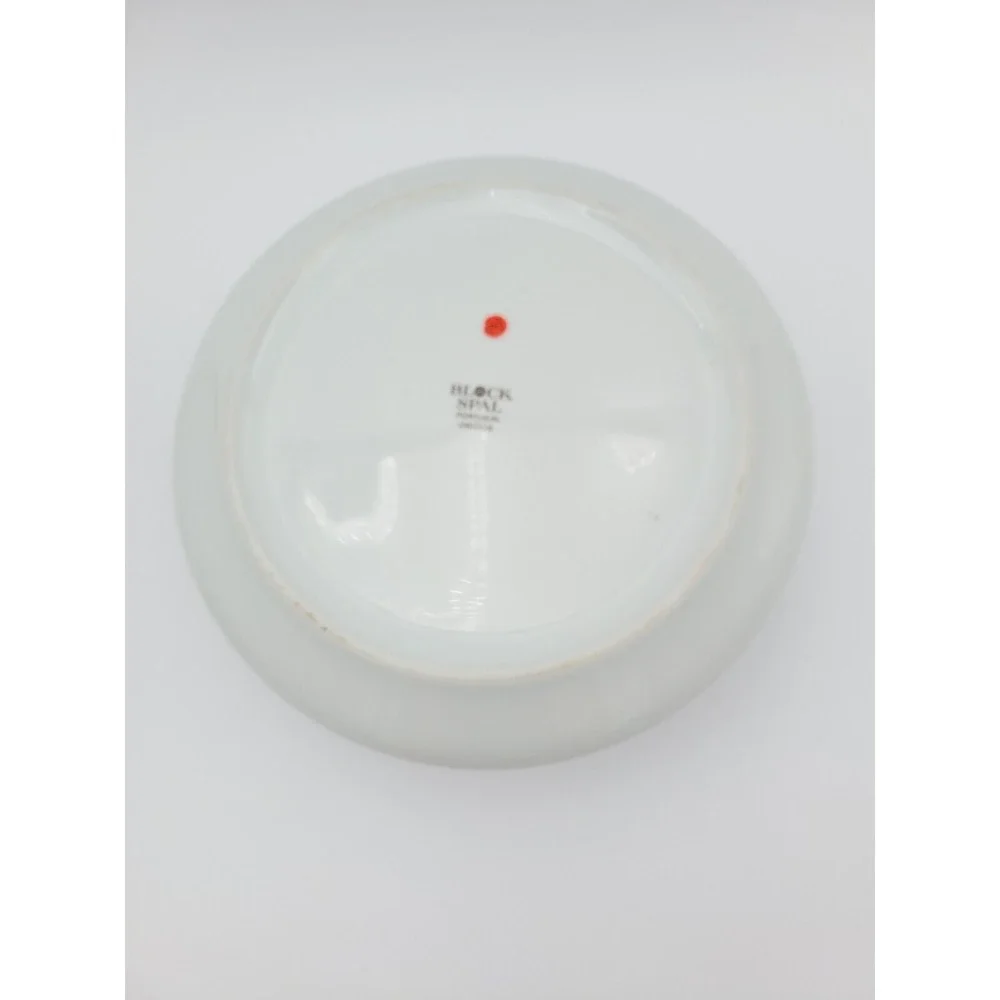 Vtg Block Spal Obidos Porcelain Vegetable Serving Bowl 9